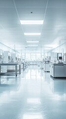 Poster - Modern Laboratory Interior with Bright Lighting and Clean Surfaces