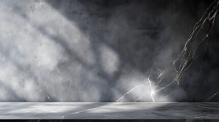 Poster - Modern Dark grey limestone texture background in white light polished empty wall paper. luxury gray concrete stone table top desk view concept grunge seamless, Rustic marble slab Tie for gvt pgvt