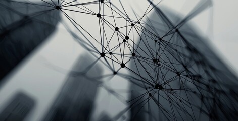 Poster - internet of things, blockchain network, machine learning, deep learning, and neural networks concept