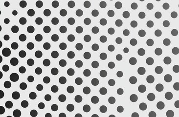 Poster - Background featuring a digital technology theme, composed of gray dots in a pixelated pattern.