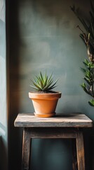 Poster - Indoor plants showcasing vibrant greenery in a cozy setting