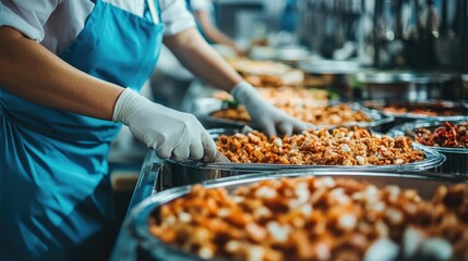 Poster - Food industry quality control with digital sensors monitoring production.