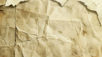 Poster - A wrinkled, aged piece of paper with a textured surface.