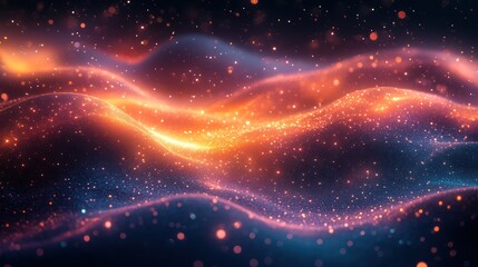 Wall Mural - abstract aurora-inspired designs blending vibrant cosmic hues seamlessly