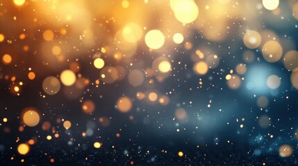 Poster - Vivid sparks and bokeh lights shimmer and dance together, illuminating a dark backdrop in a captivating and dynamic display of colors