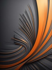 Wall Mural - gray to orange smooth grainy texture gradient with glowing noise background, Art decoration