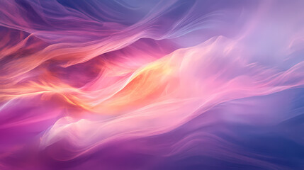 Wall Mural - A softly blurred backdrop of light pink and purple watercolor strokes, creating a dreamy and ethereal atmosphere. generative ai. Lyrical Abstract. Illustration