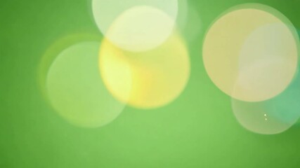 Wall Mural - Green Bokeh Lights: Abstract image of soft, pastel green bokeh lights, creating a dreamy and ethereal atmosphere. Perfect for backgrounds, presentations, or adding a touch of magic to your designs. 