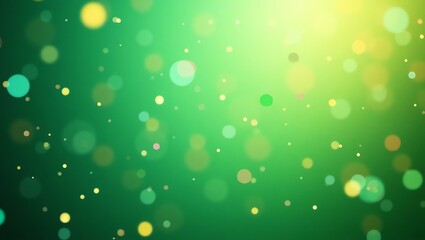 Wall Mural - green confetti vibrant mood celebration explosion on gradient party colors background