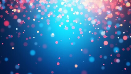 Wall Mural - blue confetti vibrant mood celebration explosion on gradient party colors background