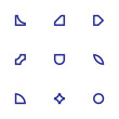 © AdityasStd - Modern Outline Elements Shape Graphic Design