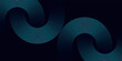 © Zainabun - Blue abstract background with glowing circles. Swirl circular lines pattern. Geometric spiral. Twirl element. Modern graphic desi