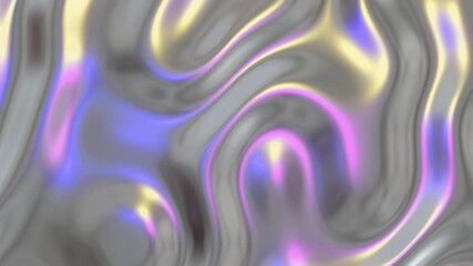 Poster - Iridescent Abstract Waves Background 4k 60 pfs looping video