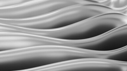 Poster - Abstract Monochrome Waves Design 4k 60 pfs looping video