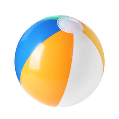 Wall Mural - One colorful inflatable ball isolated on white