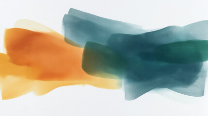 Aufkleber - Abstract painting background blending orange and green colors