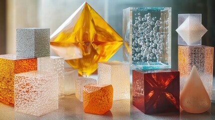 Poster - arrangement of particles in solids and how it contributes to their fixed shape and volume