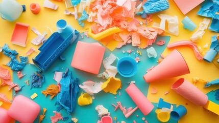 Poster - process of mechanical breakdown of plastics and how this is modeled in microplastic generation studies.