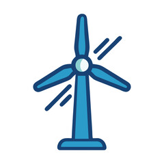 Canvas Print - Wind Turbine Renewable Energy Icon