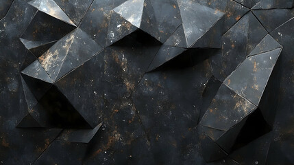 Wall Mural - Dark geometric texture background (1)