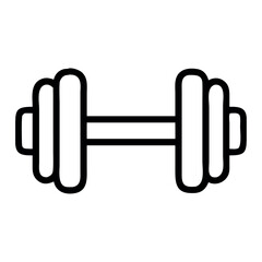 Poster - Dumbbell Strength Training Fitness Icon