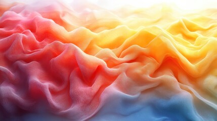 Wall Mural - a bright and uplifting gradient transitioning from golden yellow to pale peach, perfect for a modern