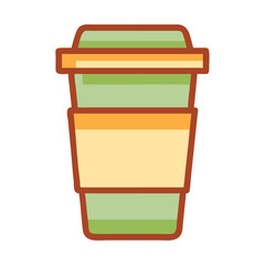 Poster - Reusable Bamboo Coffee Cup Icon