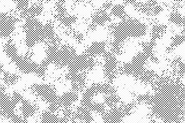 Poster - Abstract halftone background with grunge dots. Vector Abstract overlay. Grunge halftone black dost texture background.