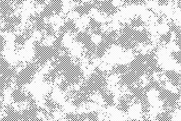 Poster - Abstract halftone background with grunge dots. Vector Abstract overlay. Grunge halftone black dost texture background.
