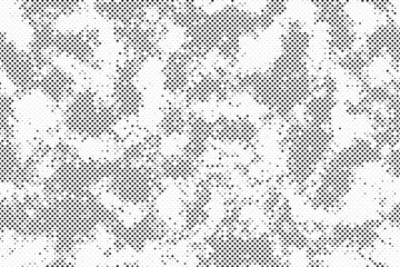 Poster - Abstract halftone background with grunge dots. Vector Abstract overlay. Grunge halftone black dost texture background.