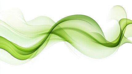Poster - Abstract lines green modern background design, vibrant and dynamic geometric shapes with smooth flowing curves, digital texture for creative and innovative web banners or modern artistic projects