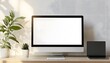 © Berkah - Modern minimalist workspace with desktop and laptop computers