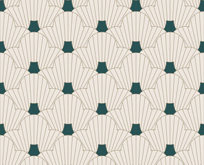 Wall Mural - art deco seamless pattern in vintage and retro style