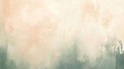 Poster - Soft and Ethereal Abstract Background with Gentle Hues of Cream and Green, Ideal for Minimalistic Designs and Elegant Projects