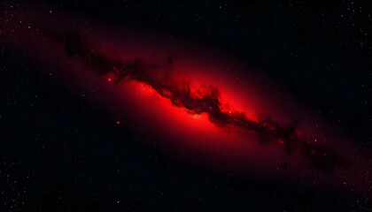 Cosmic nebula, swirling red gas clouds, dark space background, celestial formation, astrophotography, deep space, galactic dust, stellar nursery, crimson glow, ethereal cosmic landscape, interstellar 