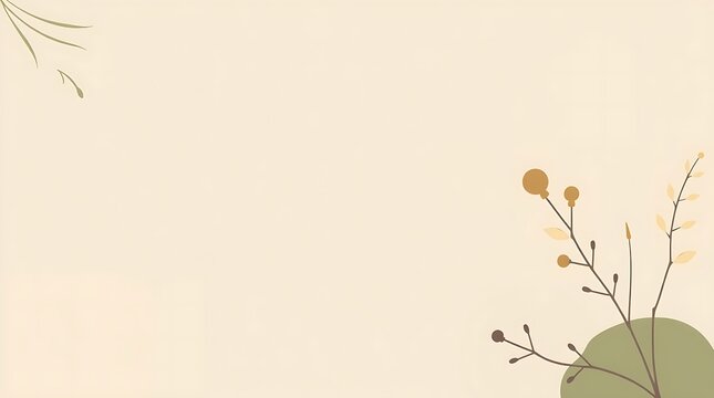 background with flowers flat 
