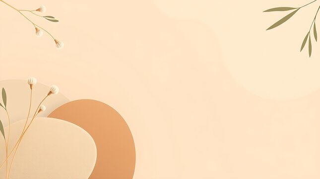 background with flowers flat 