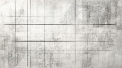 Poster - Minimalist light gray grid texture, soft sketch lines forming geometric design