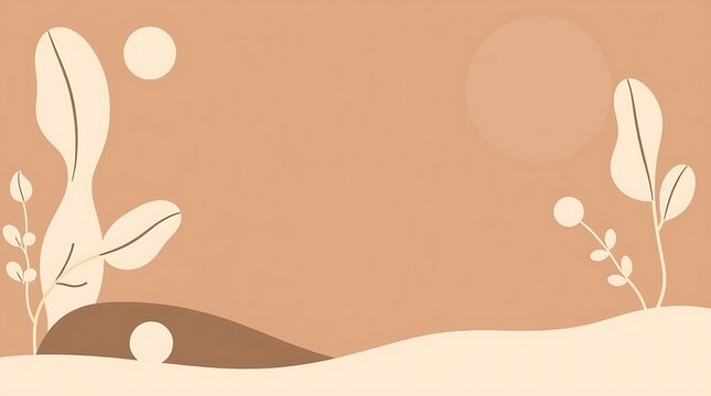 background with flowers flat 