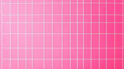 Poster - Neon pink grid design with evenly spaced lines, forming a clean and modern background.