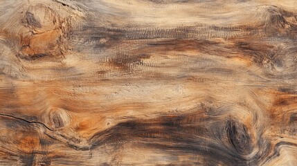 Poster - Old wooden panel background with natural texture, warm and earthy feel