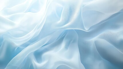 Poster - Stylish white-to-blue gradient backdrop with fluid transitions and abstract shapes.