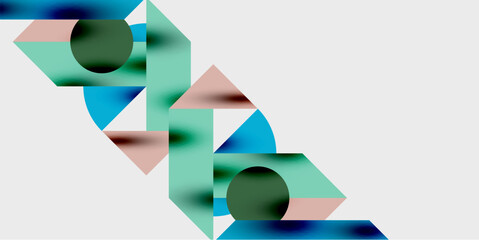 Wall Mural - Vibrant abstract background circles with smooth gradients, creating a dynamic and modern design. Ideal for creative, tech, or contemporary-themed projects
