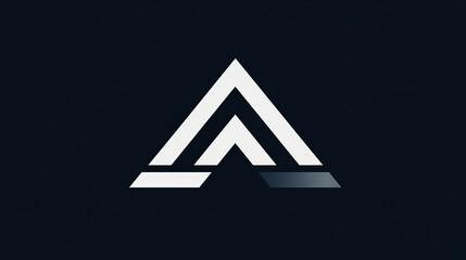 Poster - Letter A icon for Alfa company in business or construction technology industry. Vector isolated letter A geometric symbol for engineering business or financial corporation and building brand identity