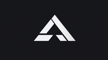 Poster - Letter A icon for Alfa company in business or construction technology industry. Vector isolated letter A geometric symbol for engineering business or financial corporation and building brand identity