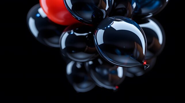 3d balloon, very clean clear, white background