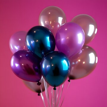 3d balloon, very clean clear, white background