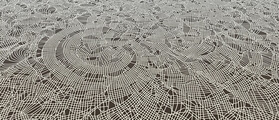 Intricate web of lines and shapes in a mesmerizing pattern of intersecting curves , line, curve, design, shape