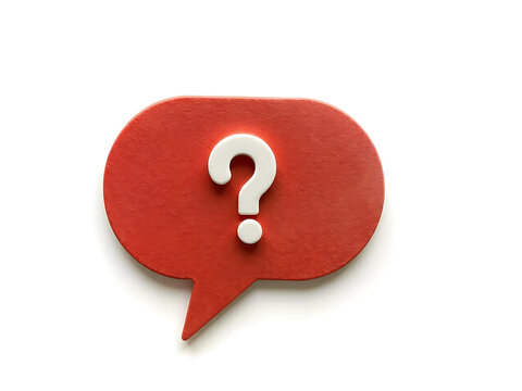 Question mark isolated on white background