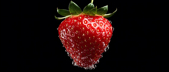 Wall Mural - Strawberry are a healthy food. And it is a useful.